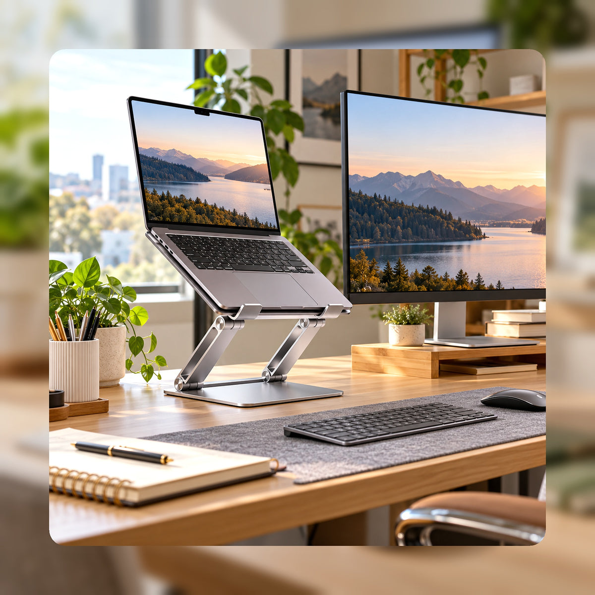 Glowverixa™ FlexRise Adjustable Laptop Stand