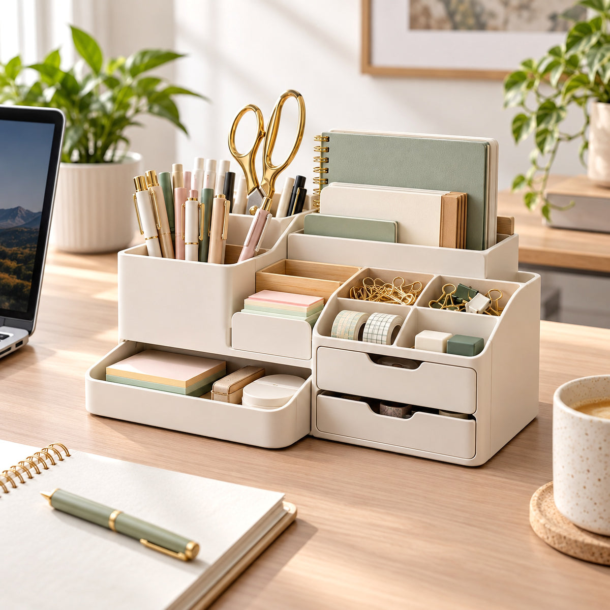 Glowverixa™ DeskNest Modular Desktop Organizer