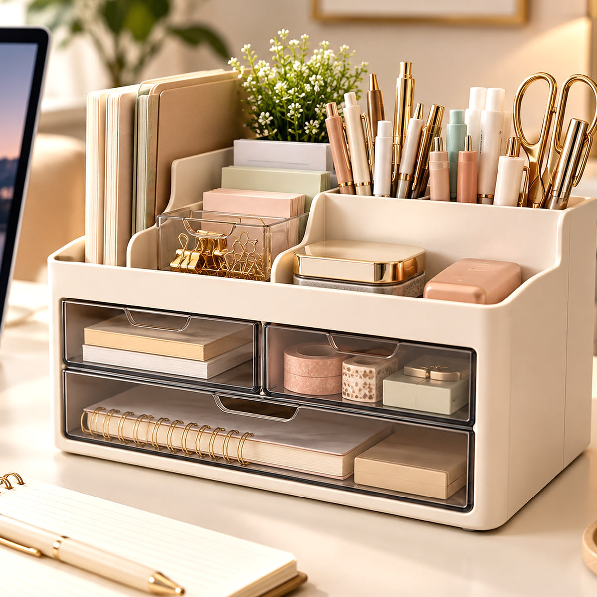Glowverixa™ DeskNest Modular Desktop Organizer