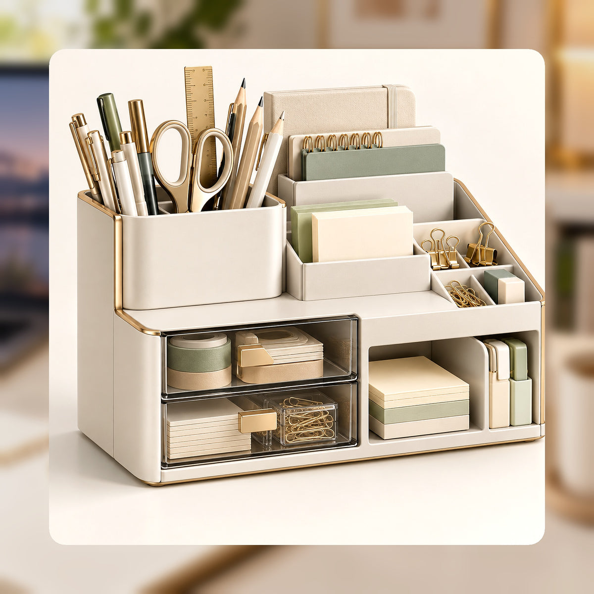 Glowverixa™ DeskNest Modular Desktop Organizer