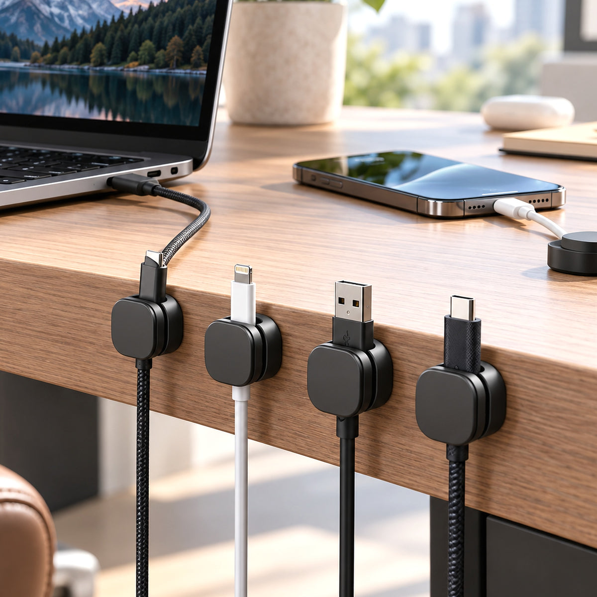 Glowverixa™ CableFlow Magnetic Cable Management Set