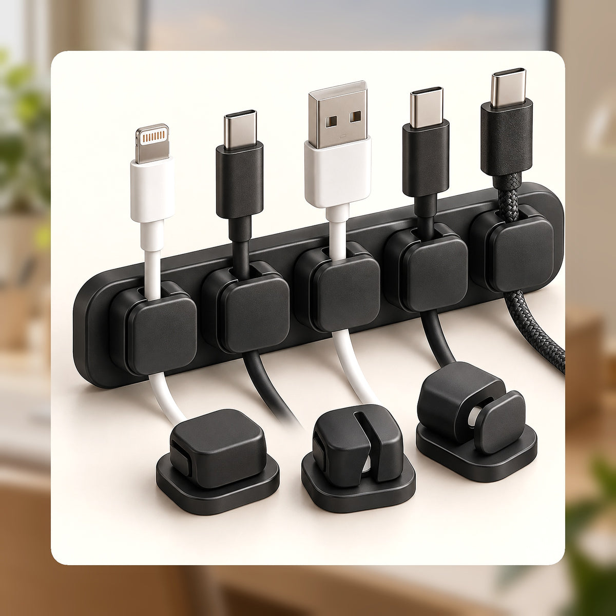 Glowverixa™ CableFlow Magnetic Cable Management Set