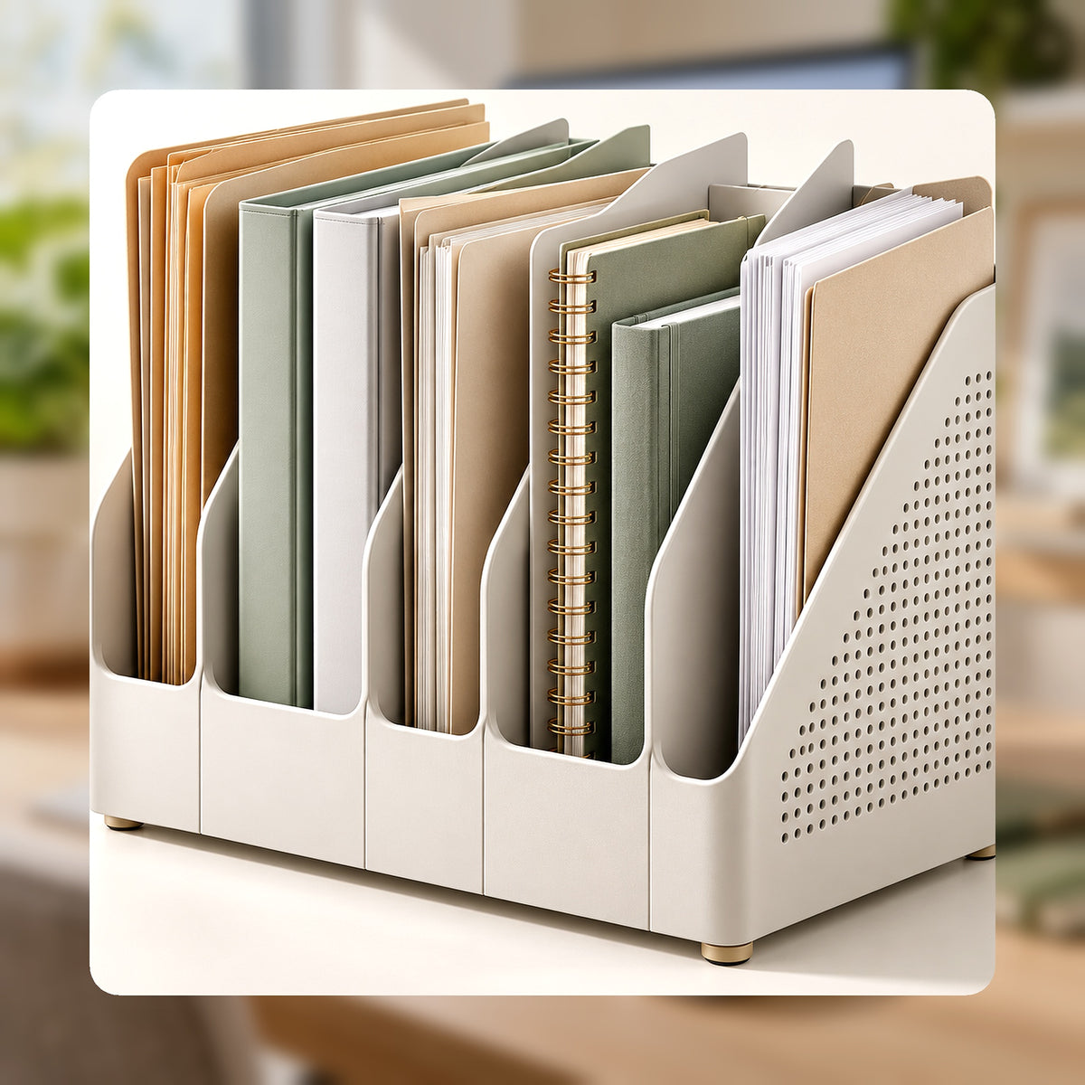 Glowverixa™ FileArc Vertical Document Organizer