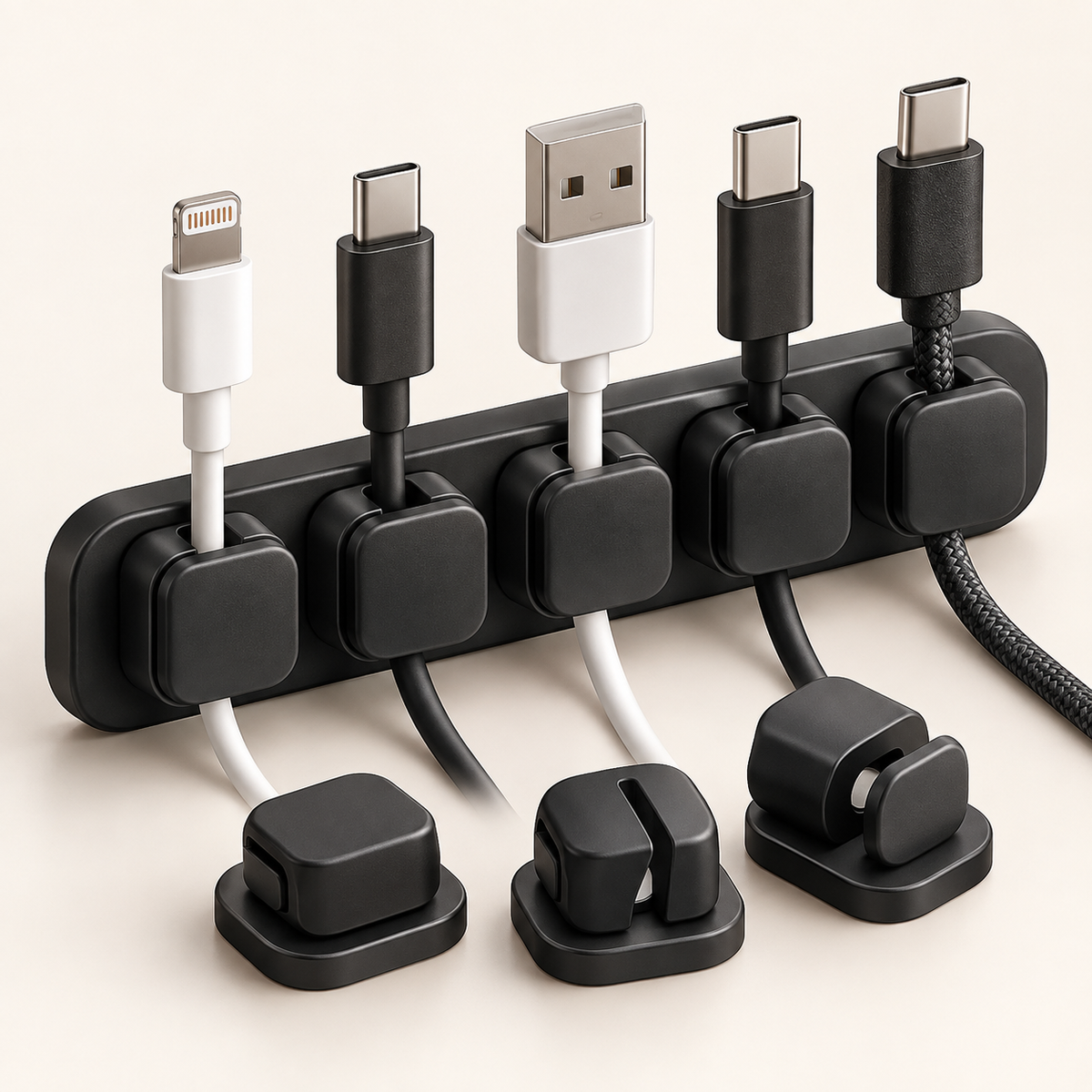 Glowverixa™ CableFlow Magnetic Cable Management Set